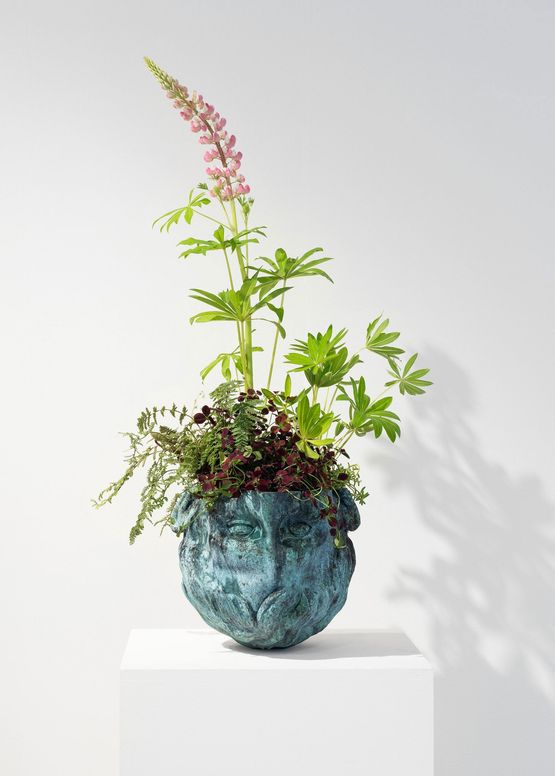 Wild Flowers Augustus A Head by Ivan Argote contemporary artwork Sculpture