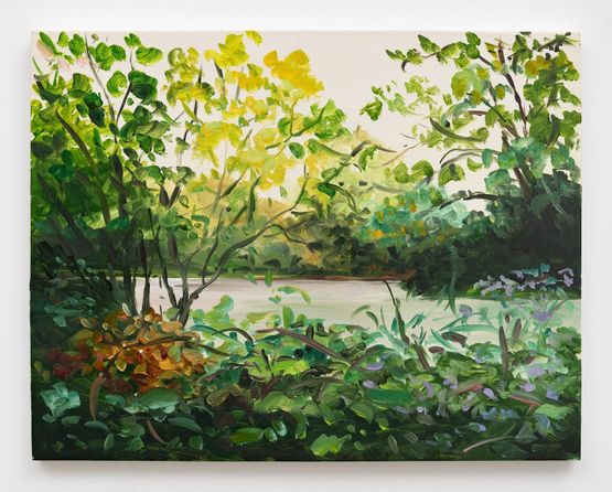 Study for Hollow Pond Algae 6 by Hannah Brown contemporary artwork Painting