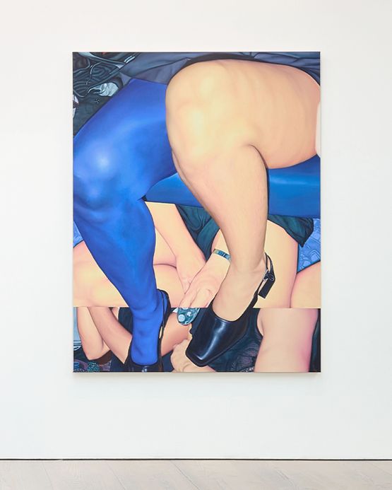 Rule The World Put Her On A Pedestal by Bobbi Essers contemporary artwork Painting