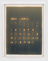 March 2034 by Roger White contemporary artwork painting works on paper