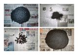 The Poverty Line - Black - Japan Nigeria Brazil Turkey 2011-2019 by Chow And Lin contemporary artwork print