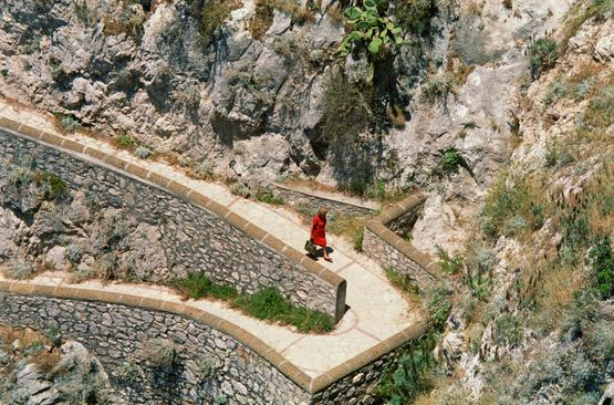Woman on Capri by Stephen Waddell contemporary artwork Photography