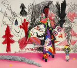 Swing by Jannis Varelas contemporary artwork drawing painting works on paper