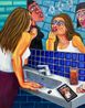 Mirror Chat by Oska Gutheil contemporary artwork Painting