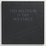 The Medium Is The Message by Ian Hamilton Finlay contemporary artwork sculpture