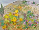 Landscape with the Gourd Leaves and Morning Glory by Mao Xuhui contemporary artwork painting