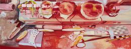 Red Scene_Parts by Jihyun Lee contemporary artwork Painting