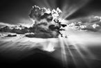 Rain falling on the Marie Mirim mountain range Yanomami Indigenous Territory municipality of Sao Gabriel da Cachoeira State of Amazonas Brazil by Sebastiao Salgado contemporary artwork Photography