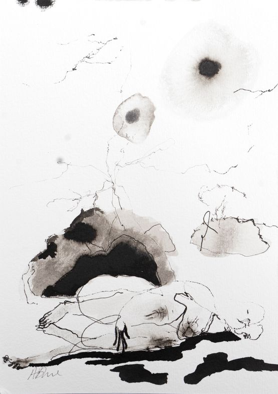 Base by Araminta Blue contemporary artwork Painting