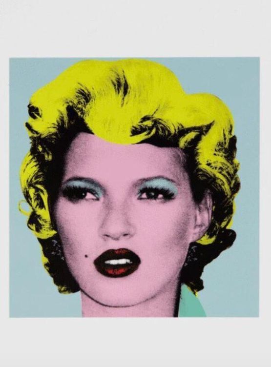 Kate Moss Crude Oils by Banksy contemporary artwork Print