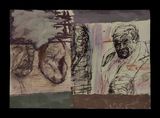 Duel Cognomens 49 by Mike Parr contemporary artwork mixed media works on paper
