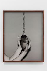 Stainless steel double sided mirror IV by Joanna Piotrowska contemporary artwork photography