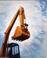 Excavater by Liu Weijian contemporary artwork painting