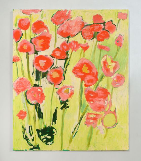Flowers by Yves Scherer contemporary artwork Painting