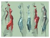 Venus by Charles Csuri contemporary artwork drawing painting works on paper