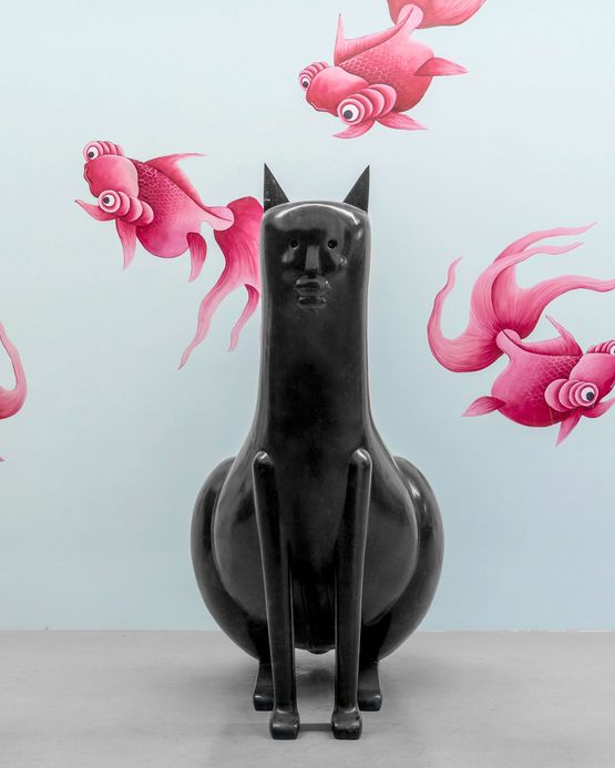 Large Cat by Nicolas Party contemporary artwork Sculpture