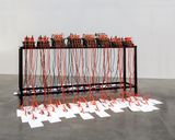 Inside the Fire Circle by Mounir Fatmi contemporary artwork installation sculpture