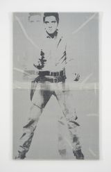 Double Elvis with bubble wrap and packing tape by Tammi Campbell contemporary artwork painting