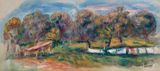Paysage aux Collettes by Pierre-Auguste Renoir contemporary artwork painting