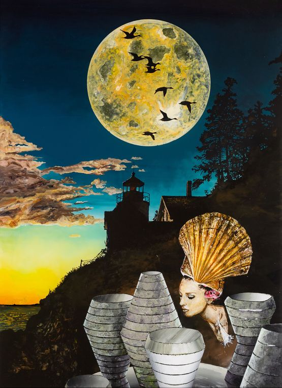 Die Venusfalle by Wolf Hamm contemporary artwork Painting