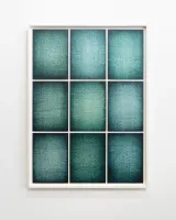 London Windows Greens by Ignacio Uriarte contemporary artwork drawing works on paper