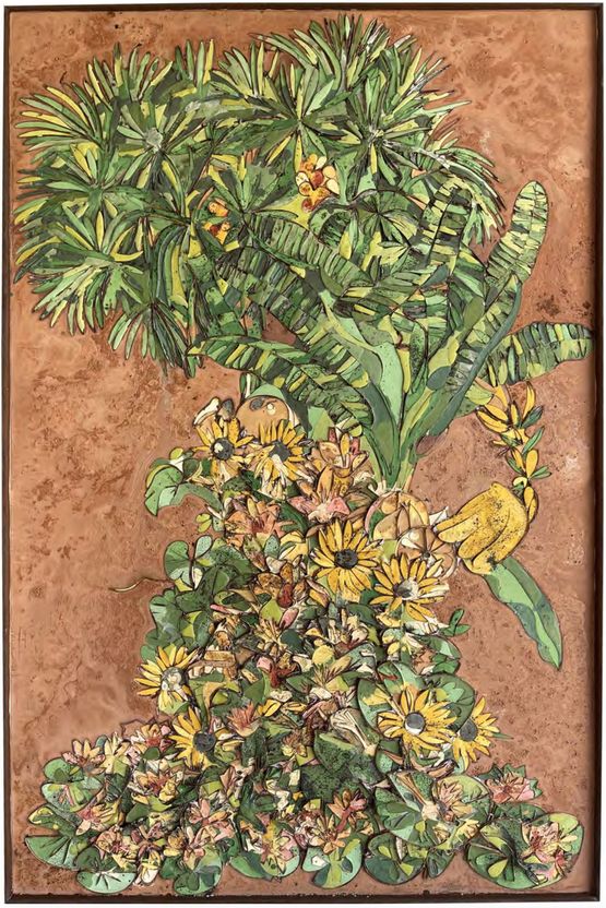 The Banana Tree by Ugo Schildge contemporary artwork Mixed Media