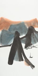 Mooring by Lui Shou-Kwan contemporary artwork works on paper
