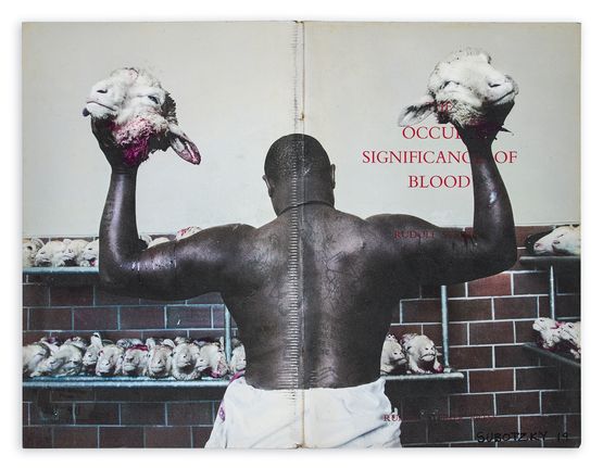 The Occult Significance of Blood or Abattoir at the Voorberg Prison by Mikhael Subotzky contemporary artwork Works on Paper