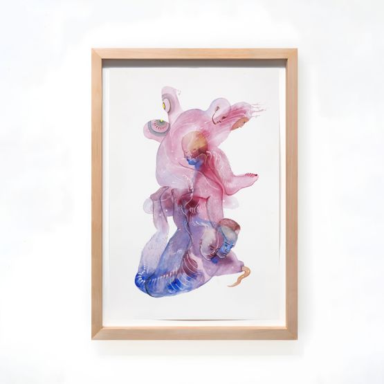 Human Beast Ghost by Wang Haiyang contemporary artwork Painting