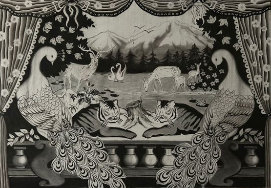 Let it not bite let it kiss by Maryam Yusifaliyeva contemporary artwork Drawing