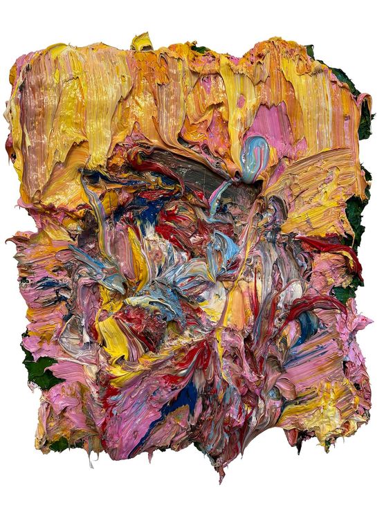 Head with Yellow Lake by Antony Micallef contemporary artwork Painting