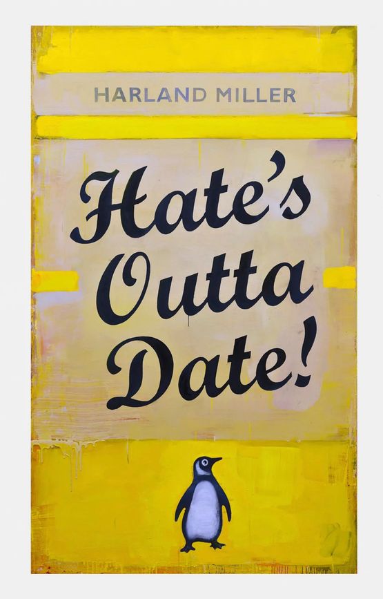 Hates Outta Date Yellow by Harland Miller contemporary artwork Print