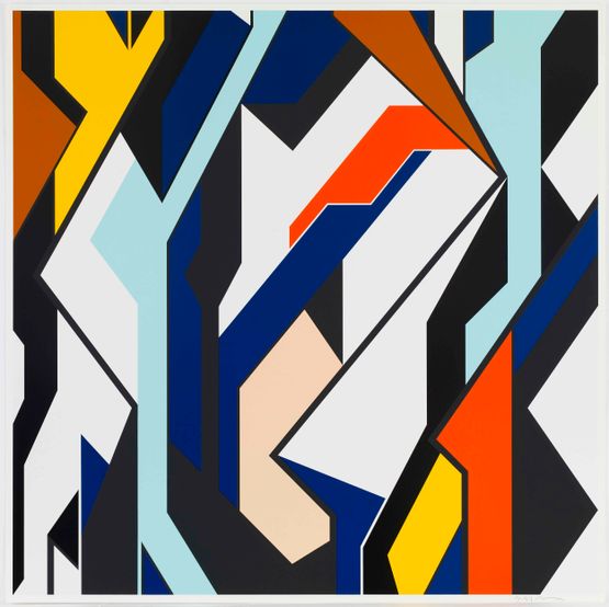Vertical Power from Odysseus Factor by Sarah Morris contemporary artwork Print
