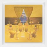 Home Sweet Home Backyard Golden House 5 RAW by Mak2 contemporary artwork works on paper drawing
