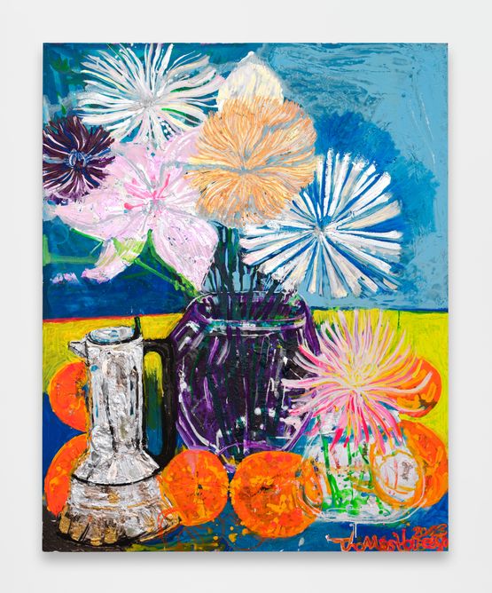 Sunset - Cosmic alignment beautiful day by Thomas Houseago contemporary artwork Painting
