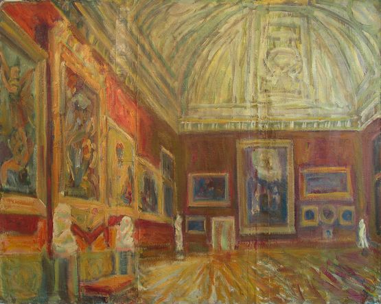 Melancholic Interior by Ioana Batranu contemporary artwork Painting