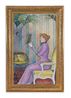 Loiseau vert by Antoine De La Rochefoucauld contemporary artwork Painting