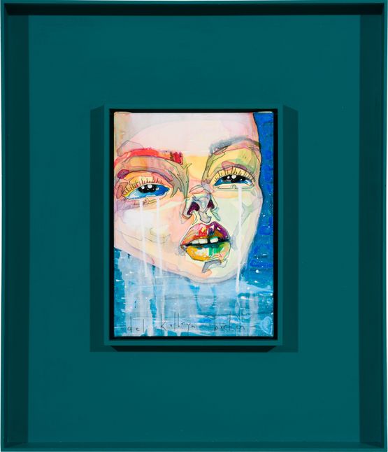 her tears by Del Kathryn Barton contemporary artwork Painting