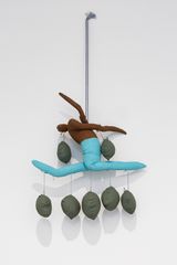 Gymnast With Hanging Sacks by Lisa Walker contemporary artwork painting sculpture
