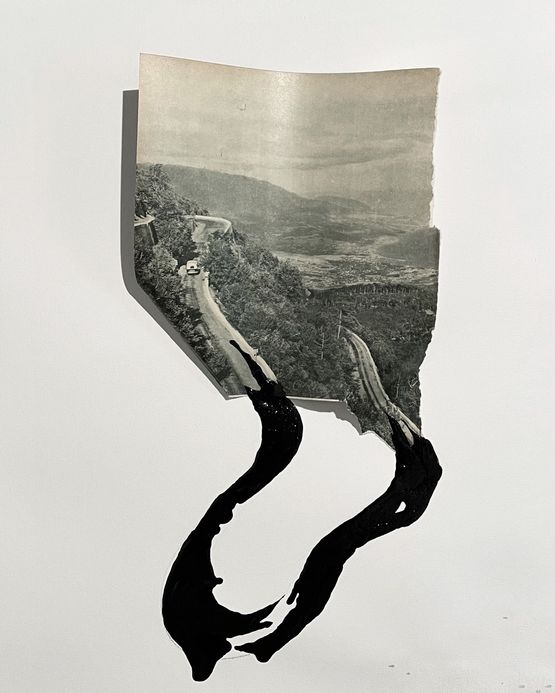On the Road From the series Mountain by Lucia Tallova contemporary artwork Painting