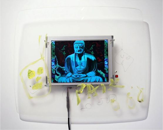 Digital Painting by Nam June Paik contemporary artwork Sculpture