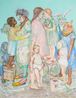Distracting the children by Claire Gavronsky contemporary artwork Painting