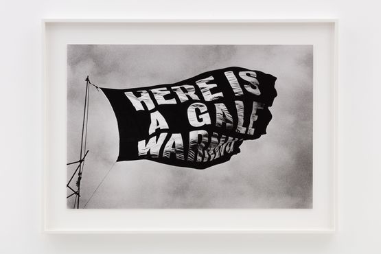 Here is a Gale Warning by Rose Finn-Kelcey contemporary artwork Photography