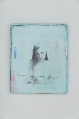 Text on the wall by Lee Kit contemporary artwork drawing painting