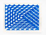 Aquarelle X 2 Ultramarin Winsor  Newton by Sandra Kranich contemporary artwork works on paper