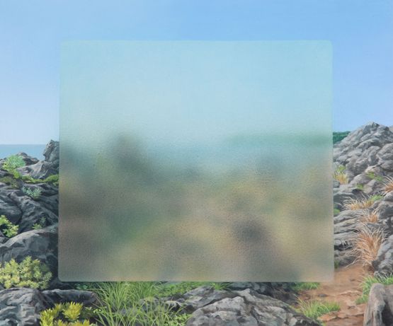 Frosted Window111 by Kisho Kakutani contemporary artwork Painting