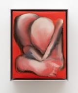 Red Baby by Amanda Wall contemporary artwork painting works on paper