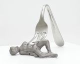 Fork Guy by Urs Fischer contemporary artwork sculpture