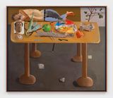 Objects from the Landscape on a Table by Kent Oconnor contemporary artwork painting