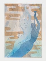 Sound the trumpets Saint Cecilia by Matthew Lutz-Kinoy contemporary artwork painting